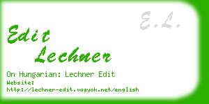 edit lechner business card